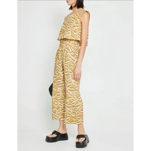 Kourt Willow Crop Women's Size S/M Pretty Wide Leg High Waist Pants And Top - Picture 1 of 9